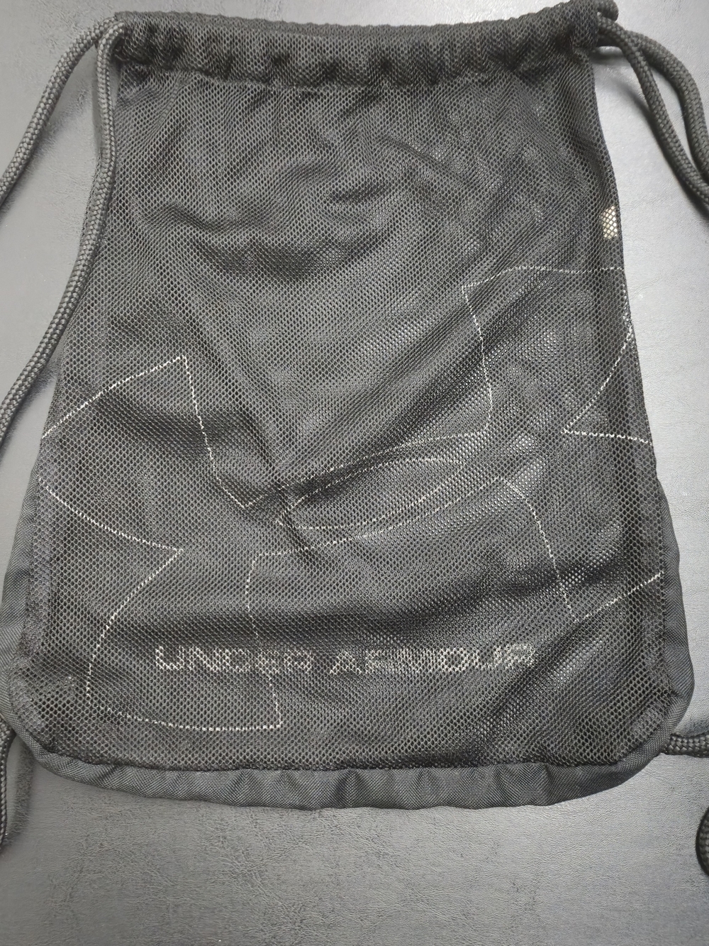 Under Armour Gray Mesh Drawstring Backpack - Picture 2 of 2